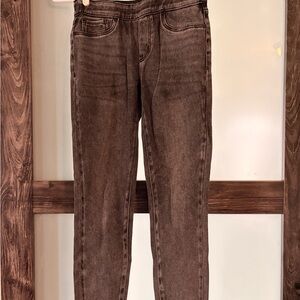 Tribal Women's Dark Brown Skinny Jeans